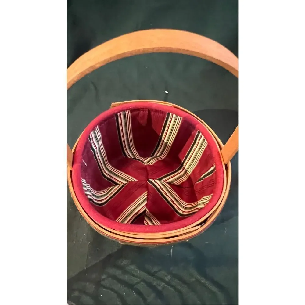 LONGABERGER HANDMADE BASKET EASTER PLEASE SEE PHOTOS FOR MEASUREMENTS EUC
